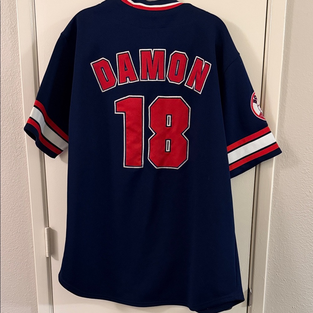 Majestic Johnny Damon "Red Sox" Script Baseball Jersey Red Sox - Picture 2 of 5